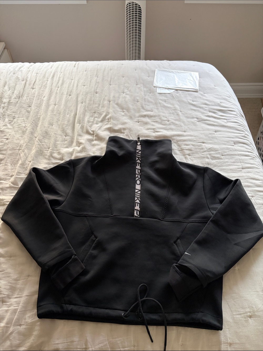 Nike Black Cowl Neck Quarter-Zip Pullover